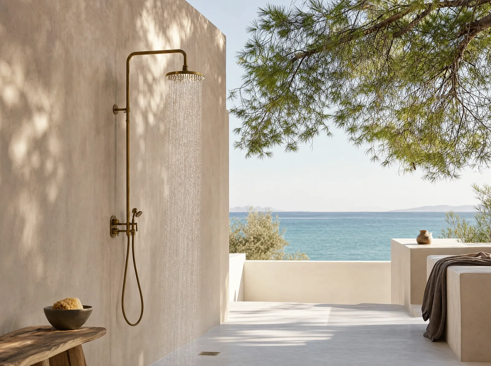 Pine Retreat with private outdoor rain shower